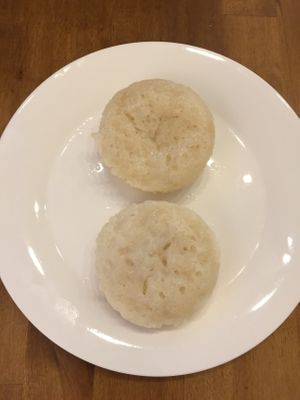 Banh bo (steamed coconut & yeast cake) at Saigon House in Helsinki