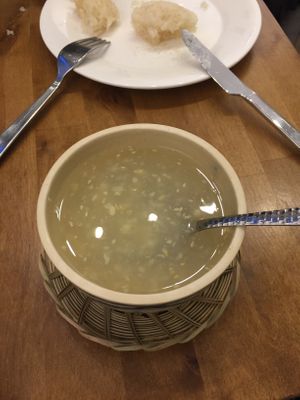 Che bap (sweet corn soup/pudding) at Saigon House in Helsinki