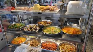 Variety of dishes at Master Vegetarian Food in Central Singapore