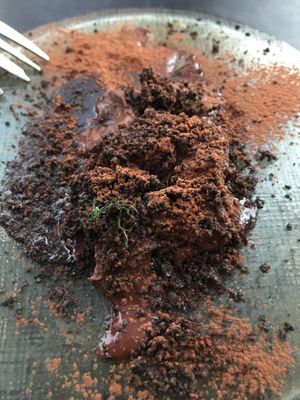 Chocolate “cake” (more like a mousse) at Klaar Gemaakt in Rotterdam