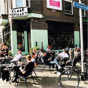 The terrace.  at Klaar Gemaakt in Rotterdam