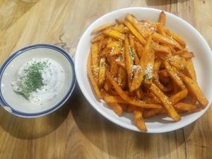 Black Truffle Sweet Potato Fries at YEARS 素年 in Kowloon