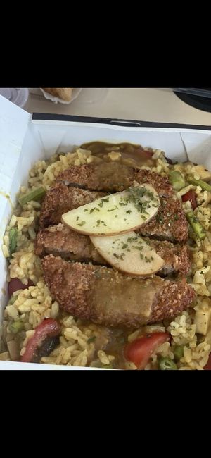 Omnipork curry rice  at YEARS 素年 in Kowloon