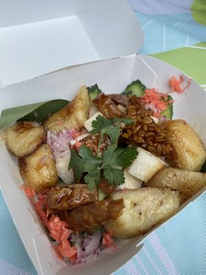 Gado gado. BEST fried banana   at YEARS 素年 in Kowloon