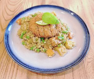 Katsu Curry Risotto ⽇式咖喱吉列豬扒意⼤利飯 at YEARS 素年 in Kowloon