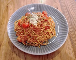 Impossible Spaghetti Bolognese 不可能肉醬意粉 at YEARS 素年 in Kowloon