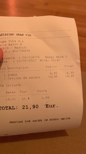   at Sanissimo - Gran Via in Madrid