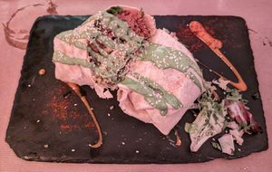 "El Yupi" wrap (8/10) at Sanissimo - Gran Via in Madrid