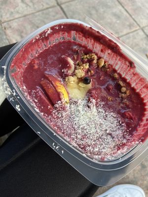 Açaí bowl  #Veganuary at Sanissimo - Gran Via in Madrid