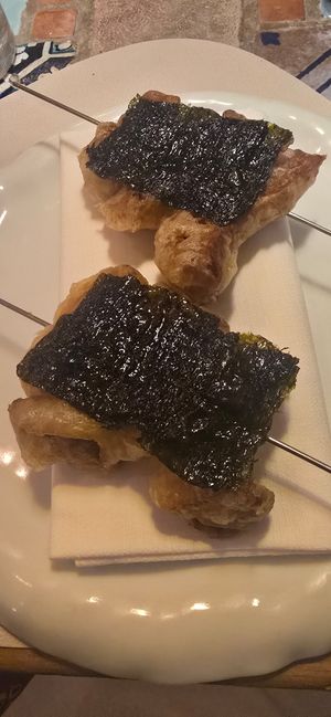 Cardoncello in tempura at Capra e Cavoli in Milan