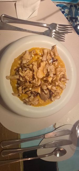 Risotto non risotto di dadi di sedano rapa at Capra e Cavoli in Milan