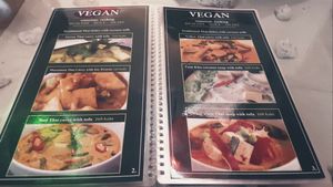 Меню с картинками блюд! at Ashoka Vegan in Koh Phangan