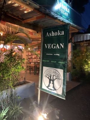 Outside at Ashoka Vegan in Koh Phangan
