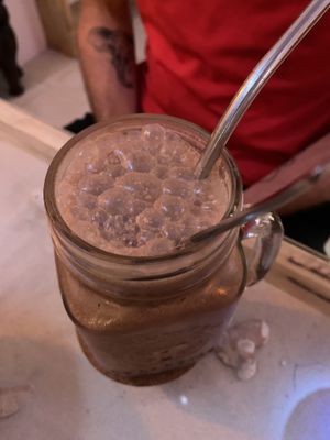 Cocoa shake at Ashoka Vegan in Koh Phangan