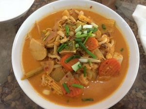 Best Tom Yum ever!!!! at Ashoka Vegan in Koh Phangan