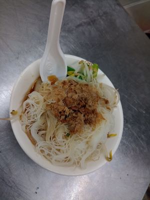 The noodle dish at Huì Jiāng SùShí Dān Zǐ Miàn 惠江素食擔仔麵 in Tainan