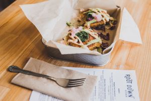 Fritters! at Root Down Kitchen in Bend