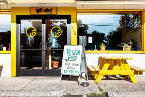 Outside front view at Root Down Kitchen in Bend