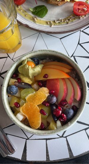 Baked apple overnight oats  #Veganuary at Mit Herz und Zucker in Hamburg