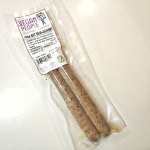 Vegan sausages at Racó Eco in Barcelona