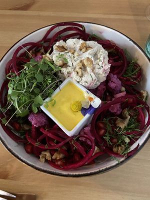 Amazing raw salad - the flavours are spot on!  at MIMO in Malaga