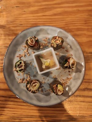 Vegan sushi at MIMO in Malaga