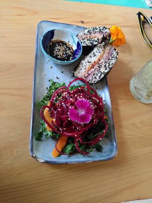 Sushi sandwish at MIMO in Malaga