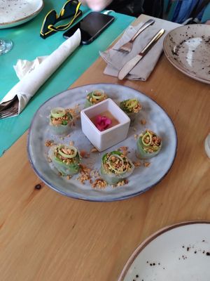 Vegan sushi at MIMO in Malaga