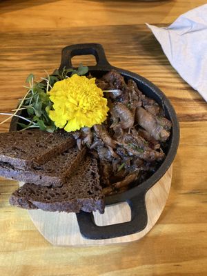 This mushroom dish was so so tasty. at MIMO in Malaga