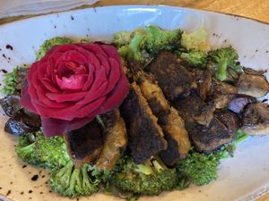 All the dishes were beautifully presented, this was a buckwheat risotto and was amazing. at MIMO in Malaga