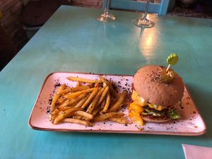 Bean burger at MIMO in Malaga