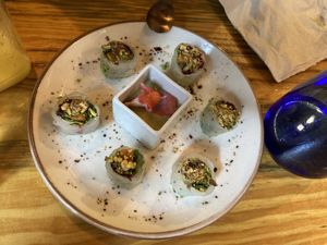 Sushi with a twist, so delicious and original! at MIMO in Malaga