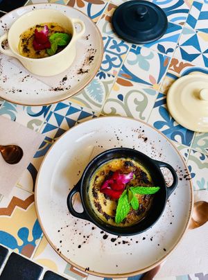 Creme brulee dessert🤤 at MIMO in Malaga