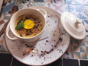 No sugar creme brulee at MIMO in Malaga