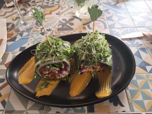 RAW vegan wrap at MIMO in Malaga