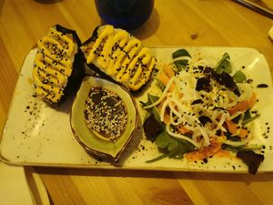 Sushi sandwich at MIMO in Malaga