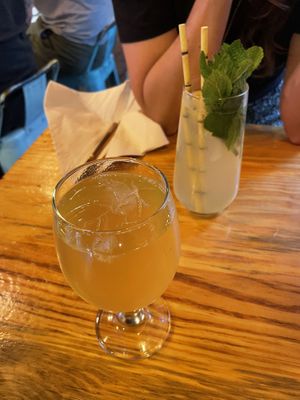 kombucha and lemonade  at MIMO in Malaga