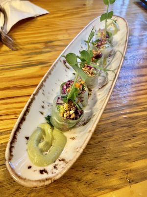 vegan sushi  at MIMO in Malaga