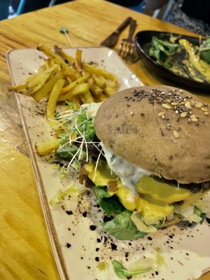 vegan burger  at MIMO in Malaga