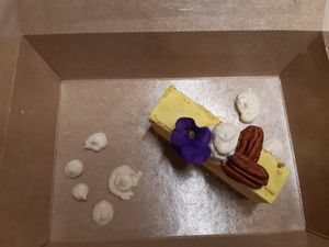 Lemon cheesecake at MIMO in Malaga