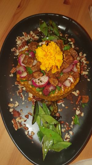 Risotto de trigo sarraceno en salsa cremosa de calabaza at MIMO in Malaga