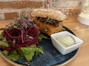 Chiabatta with Spanish tortilla   at MIMO in Malaga