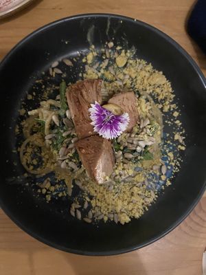 Spaghetti limone with jackfruit #Veganuary at MIMO in Malaga