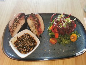 Sushi sandwich at MIMO in Malaga