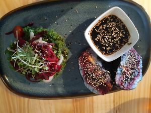 Sushi sandwich at MIMO in Malaga