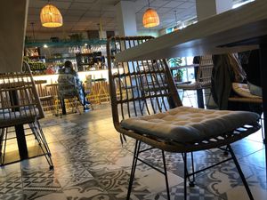 Clean, spacious restaurant  at MIMO in Malaga