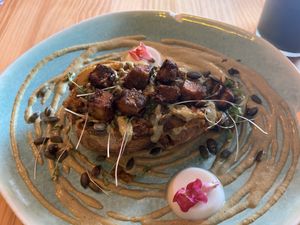 Gefüllte Kartoffel mit Tofu (war wirklich gut)  at MIMO in Malaga