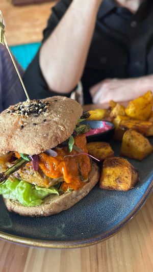 Vegan burger   at MIMO in Malaga