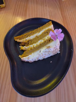 Carrot cake at MIMO in Malaga