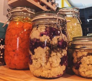 Fermented carrot, cauliflower and cabbage at MIMO in Malaga